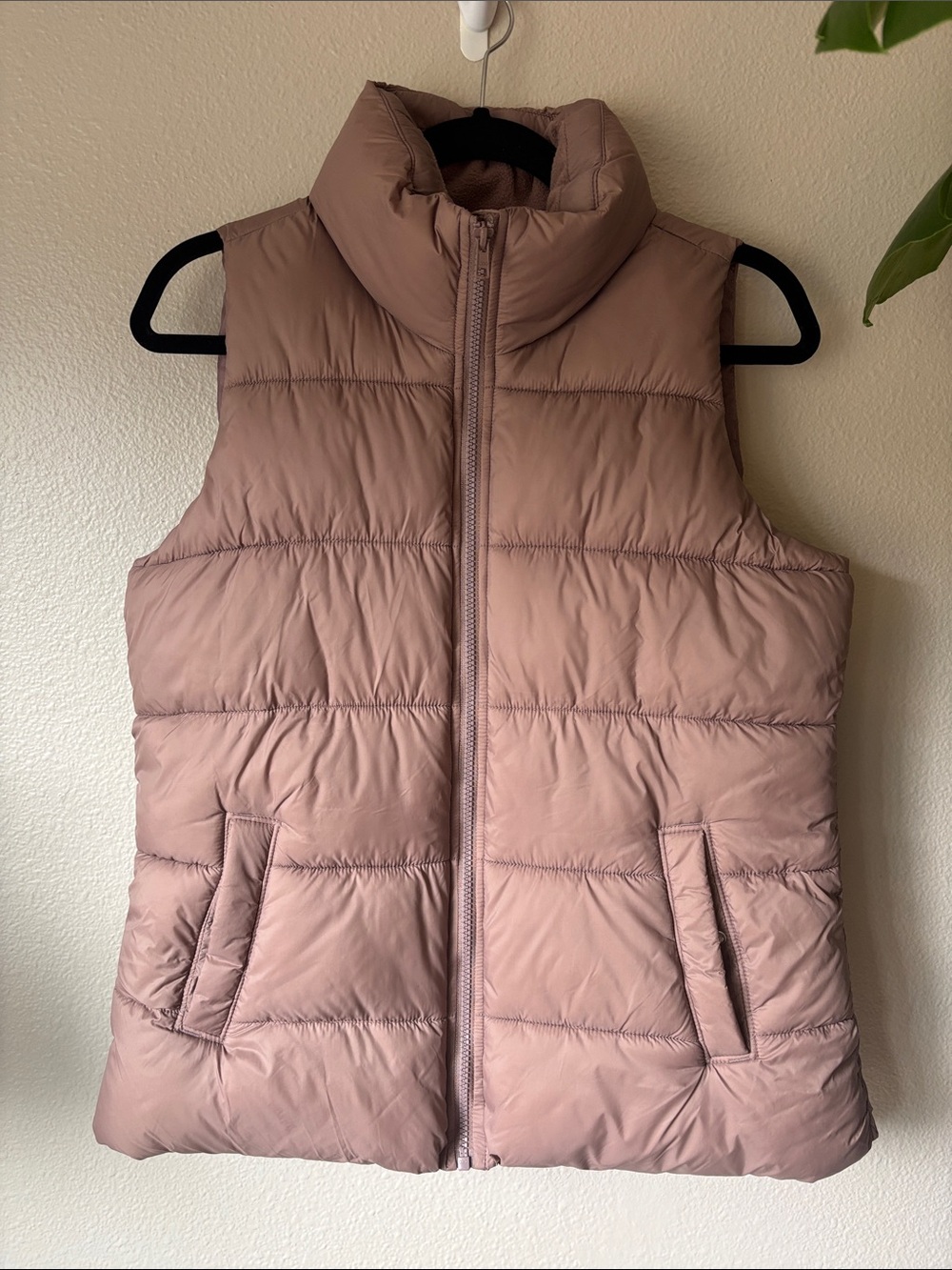 Old Navy Mauve Pink Puffer Vest